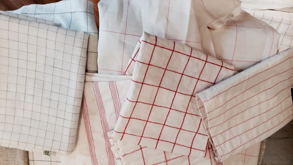 A Plethora of Dish Towels! Hand Sewn Vintage Tea Towels for a Friend who Loves to Bake!