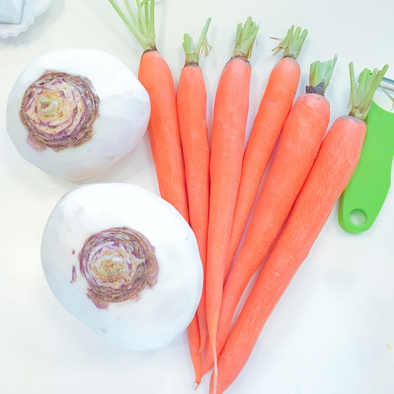 Carrots and rutabaga (swede)